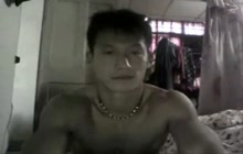Asian boyfriend jerks off and cums on webcam